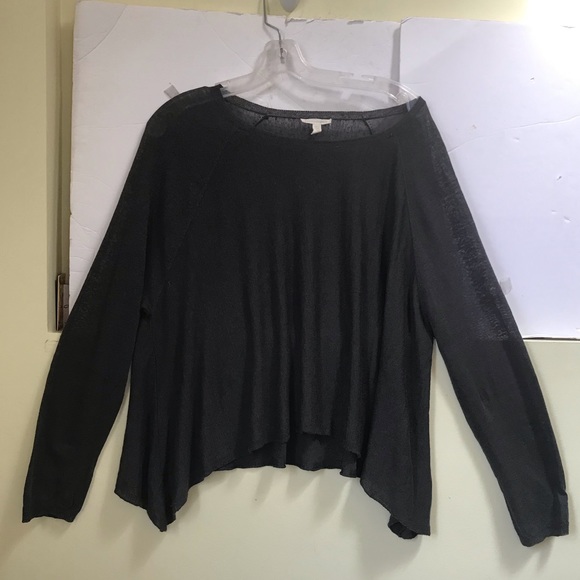 Eileen Fisher Organic Linen Lightweights Crew A Line Minimalist Oversized Hem L - Picture 10 of 13